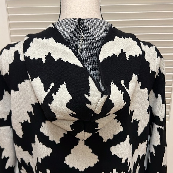 Rain + Rose Hooded Cardigan in Mocha Multi, Size Large, NWT - Picture 15 of 17